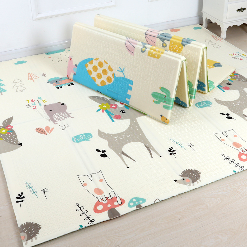 Alfombras de juego plegables XPE para bebés, con dibujos animados, para sala de estar y dormitorio, alfombras de gateo plegables para bebés, envío transfronterizo.
