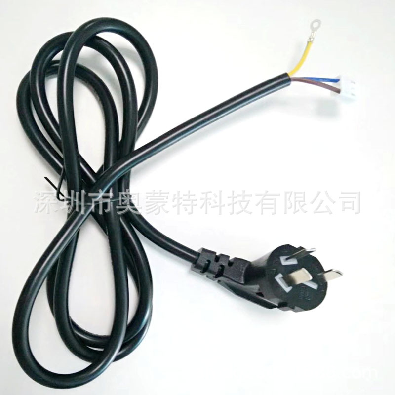 10a国标三插单头电源线 0.75 1.0 1.5 2.0 空调电源线 尾卡电源线