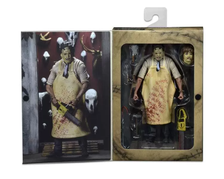 Action figure (NECA) Leatherface 40th Anniversary, 20 cm, detailed accessories included