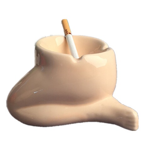 Creative office home living room coffee table ashtray personality retro European trend cigarette dish fashionable ceramic ashtray