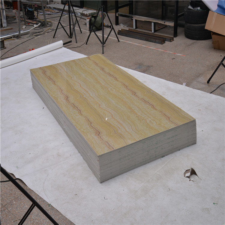 工厂定制高光大理石uv板微晶石板pvc墙板墙面装饰板跨境热销挂墙