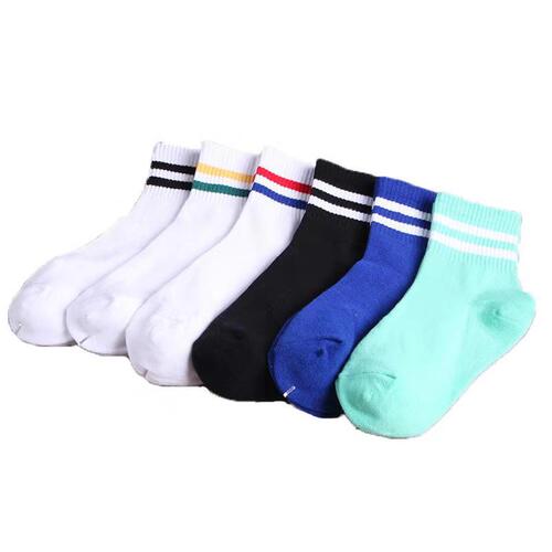 Socks for women in autumn and winter new cotton socks for men and women couples two-striped socks students casual sports mid-tube socks