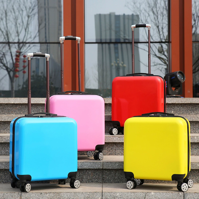 Оптовая Продажа с фабрики детская тележка чемодан 18-дюймовый посадочный ящик ABS Толстый водонепроницаемый износостойкий багаж может быть напечатан с логотипом