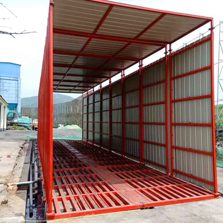 全自动工地免基础洗轮机高压封闭洗车平台煤矿大型车辆洗车机