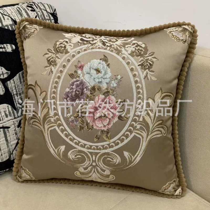 Decorations, pillow, three dimensional pillowcase, high sofa, with embroidery
