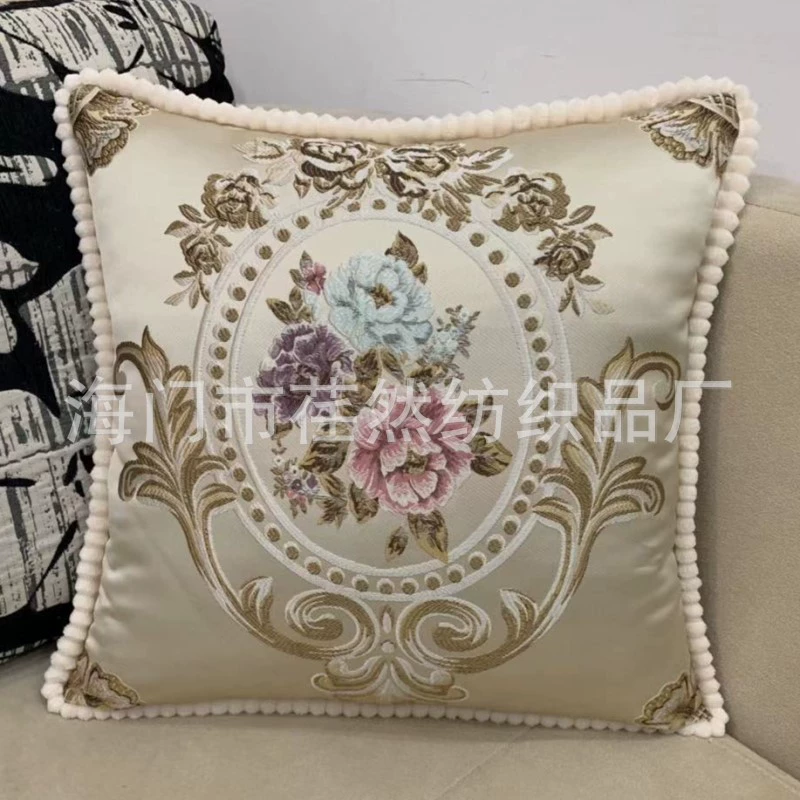 Decorations, pillow, three dimensional pillowcase, high sofa, with embroidery