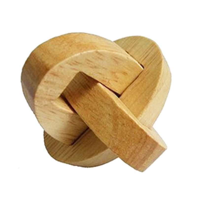 Cerradura de Kongming de juguete de madera para niños Cerradura de Kongming Cerradura de Luban Juego completo de embutir clásica de juguete de madera Cerradura de Kongming