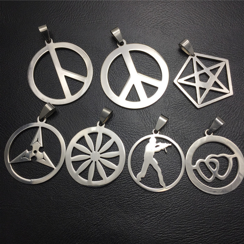 Game Surrounding Catcher Counter-Terrorism Elite Anti-War Logo Titanium Pendant Necklace Accessories Stainless Steel Pendant Collection Game Surrounding Catcher Counter-Terrorism Elite Anti-War Logo Titanium Pendant Necklace Accessories Stainless Steel Pendant Collection