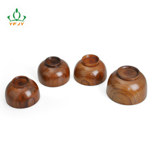 雅福家居出口日本木碗实木防摔防烫水果碗奶茶碗厨房餐具套装