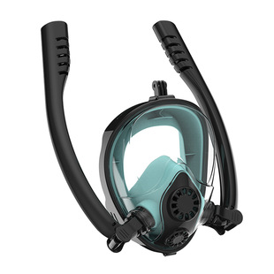 2019 New Snorkeling Sanbao Full Dry Diving Mask Breathing Separation Snorkeling Mask Double Imported