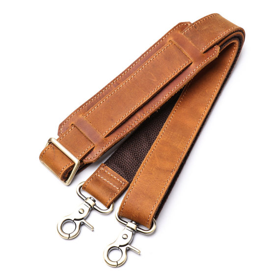 Cross-border Wholesale New Men's Laptop Bag Crazy Horse Leather Women's Shoulder Crossbody Bag Large Capacity Genuine Leather Briefcase