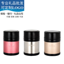 不锈钢本色彩色双层保温提锅圆形带盖带格饭盒密封饭桶便当盒食篮