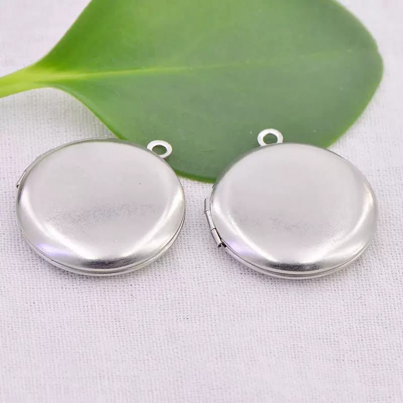 316不锈钢相盒吊坠项链挂坠 复古可打开香水挂件 DIY饰品配件