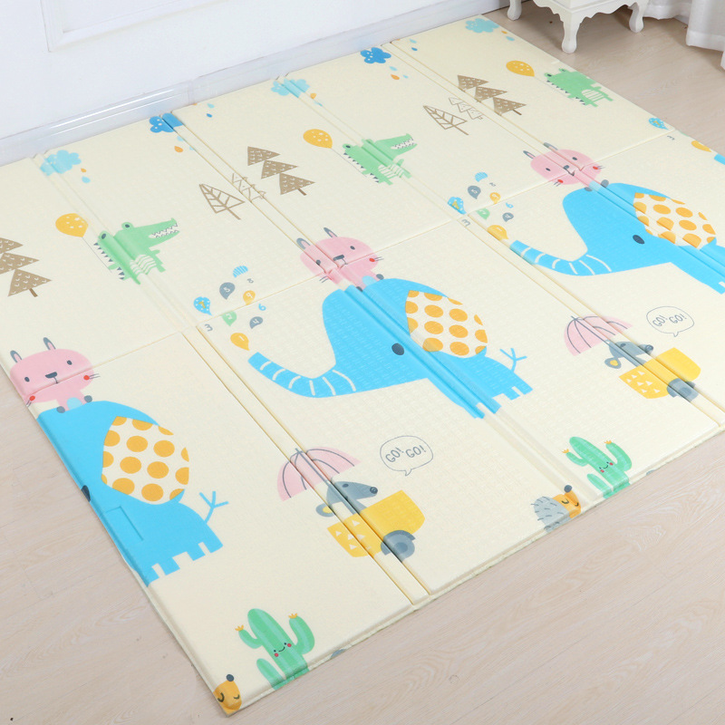 Alfombras de juego plegables XPE para bebés, con dibujos animados, para sala de estar y dormitorio, alfombras de gateo plegables para bebés, envío transfronterizo.