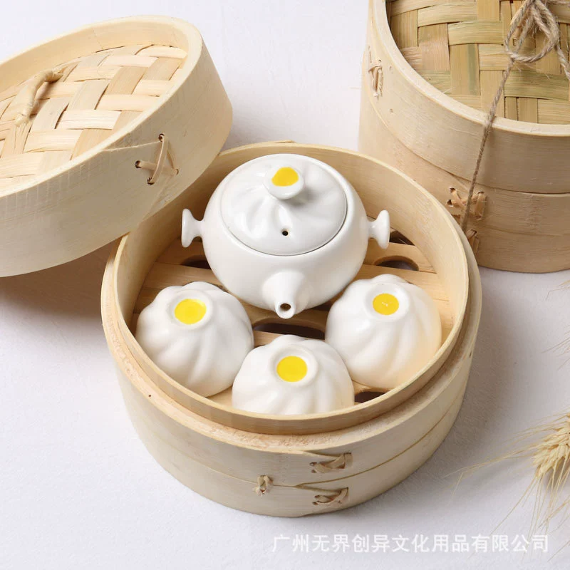 Постоянный чайной свежести Xiaolongbao Народная еда Мемориальная креативная кунг-фу куайке чашка Праздник драконьего лодочного фестиваля подарок