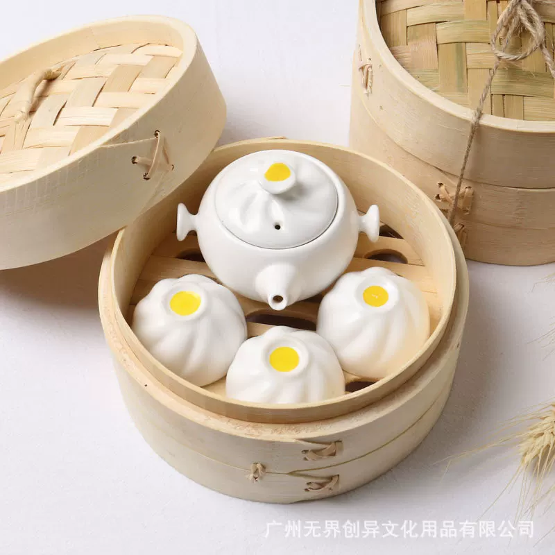Постоянный чайной свежести Xiaolongbao Народная еда Мемориальная креативная кунг-фу куайке чашка Праздник драконьего лодочного фестиваля подарок