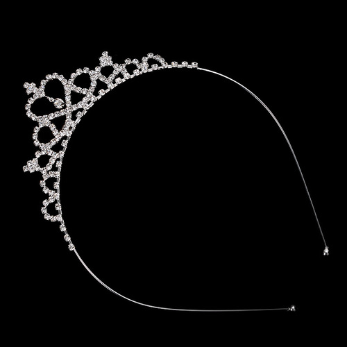 Princess Crown Hair Accessories Children's Day Event Rhinestone Crown Headband Little Girl Headband