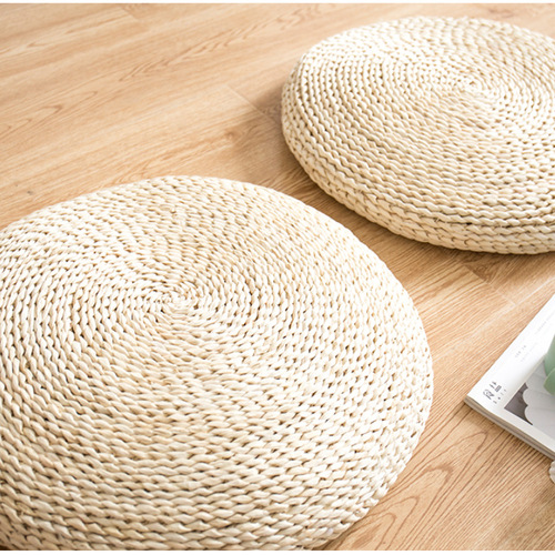 Straw futon mat, corn husk seat cushion, bay window mat, straw mat, futon seat cushion, hand-woven seat cushion, tatami mat