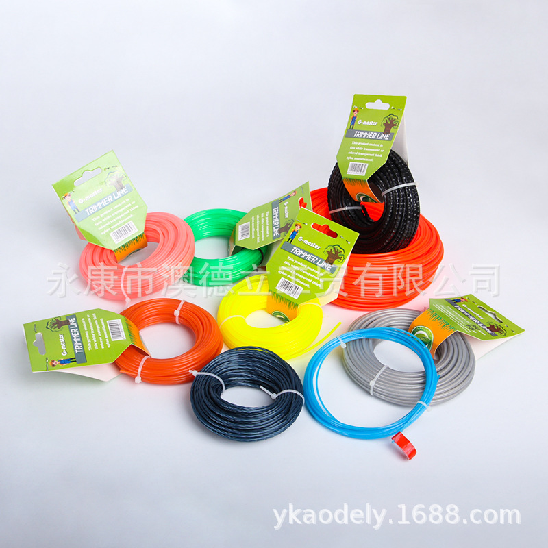 厂家供应割草线各规格打草线打草绳打草头配件