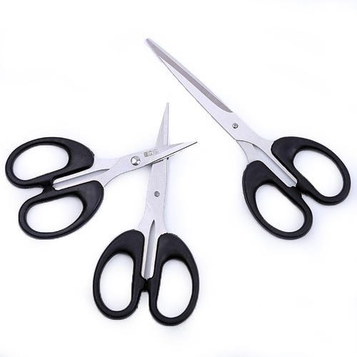 Office scissors, paper-cut handmade stainless steel scissors, large and small students, stationery, household small scissors