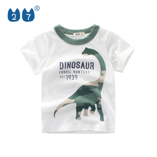 Korean style children's clothing new 2024 summer boys' short-sleeved T-shirt wholesale fashion brand children's clothing one piece consignment