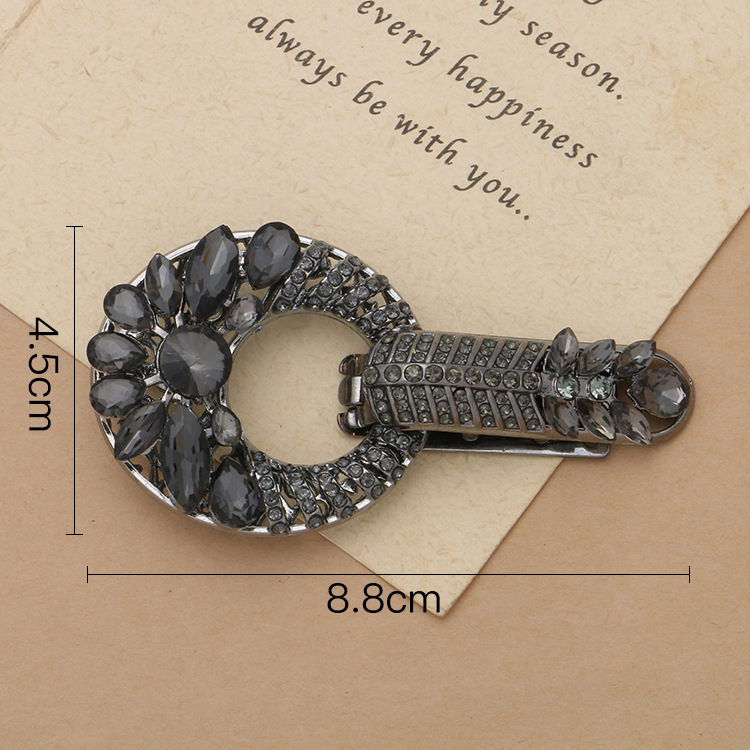 厂家批发时尚女士花朵鸭嘴扣欧美韩版袖扣皮草裘皮扣皮草辅料饰品