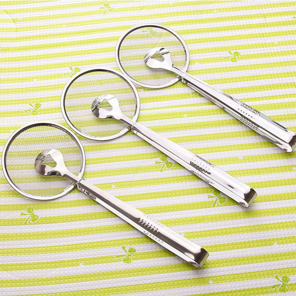 Kitchen tools Stainless steel leaky germinated oil frying food oil…