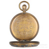 Retro big new pure copper hollow flower type red dotted Tusso wheel mechanical pocket watch