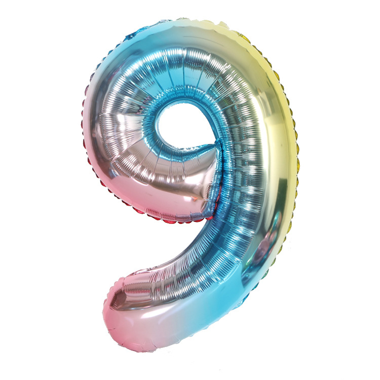 [Hengyue] globo decorativo para Sala de bodas, globo con números grandes de 32 pulgadas, decoración para fiesta de banquete de cumpleaños