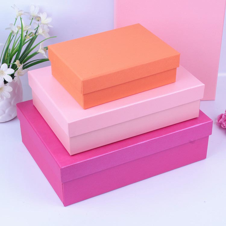 长方形牛皮纸纸质礼品包装盒 衣服围巾手表钱包DIY天地盖硬盒现货