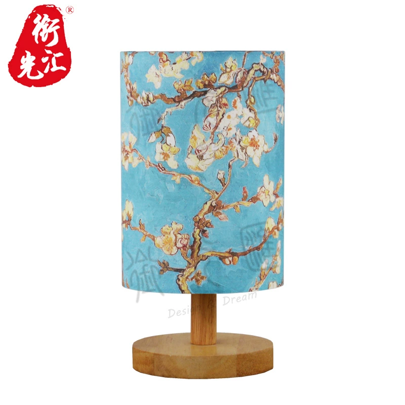Table Lamp (Gubat) — Handmade Embossed Dried Flower Shade, USB/Plug, Warm Light