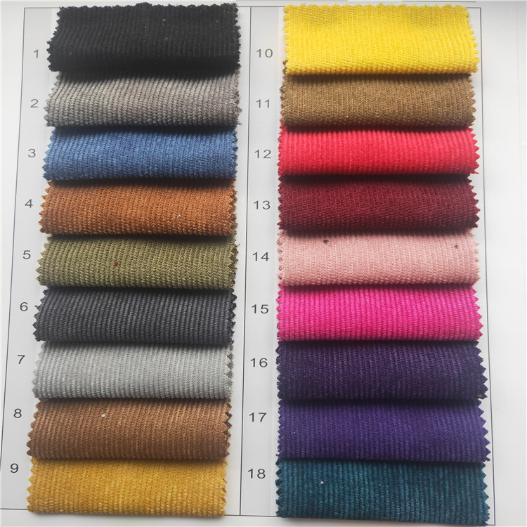 现货 16条锦涤灯心绒面料 男女童装衬衫外套裤子帽服装布料