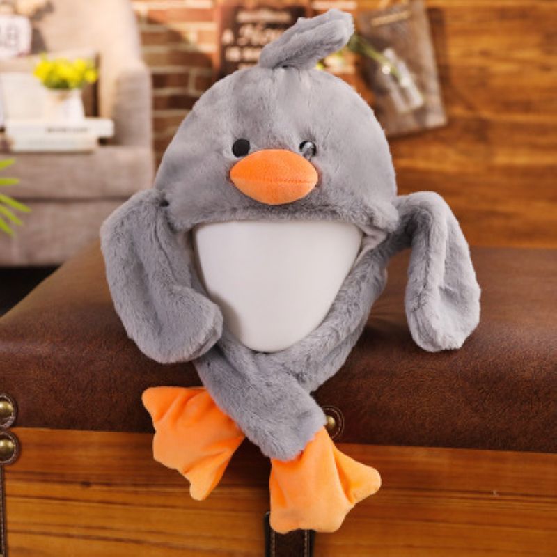 Small gray duck