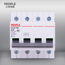 中国人民电器HL32-100 4P家用室内小型低压隔离开关25A32A40A16A