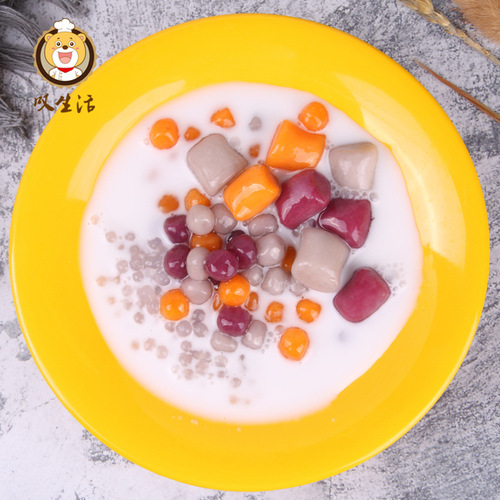 Sigh life small taro balls potato balls glutinous rice balls milk tea commercial frozen wholesale production quick-frozen pearl taro balls wholesale