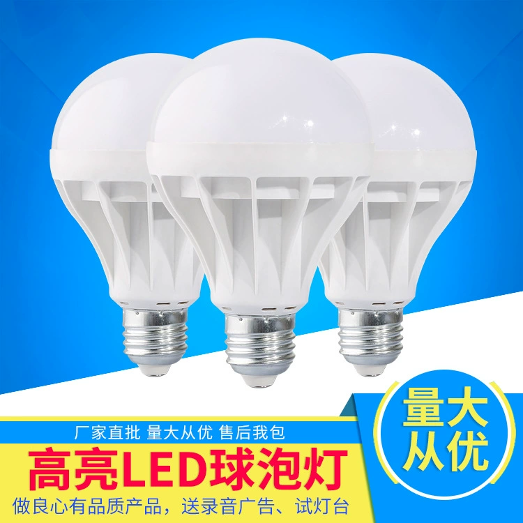 Round LED plastic bulb, energy-saving lamp, direct factory sales