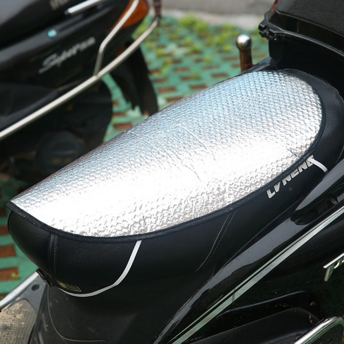 Summer motorcycle seat cushion bubble anti-scalding pad battery car sun protection pad reflective heat insulation pad sunshade waterproof cover