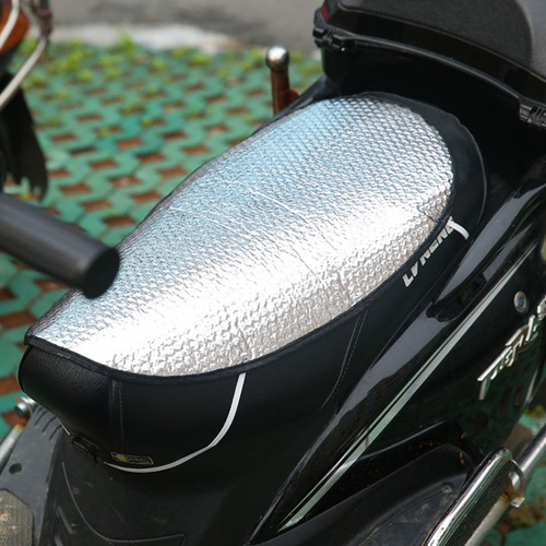 Summer motorcycle seat cushion bubble anti-scalding pad battery car sun protection pad reflective heat insulation pad sunshade waterproof cover