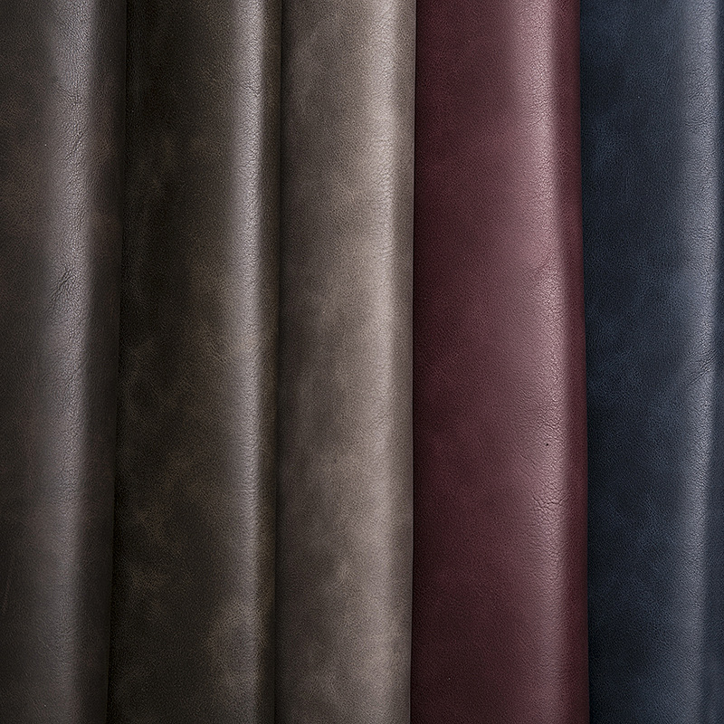 现货批发 耐磨超纤革  环保细纹磨砂pu 箱包皮料 汽车内饰PU皮革