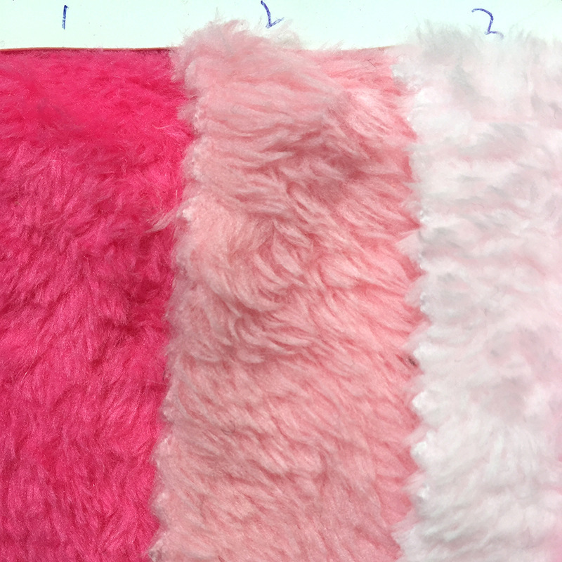 双面法兰绒服装玩具面料 针织面料多色可选 舒适服装拖鞋面料