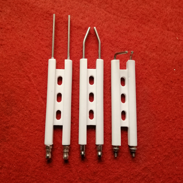 燃烧器陶瓷点火针大连体三孔打火电极H型柴油点火器