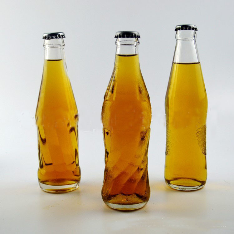 厂家直销豆奶玻璃瓶 苏打水瓶 汽水果汁瓶饮料玻璃瓶