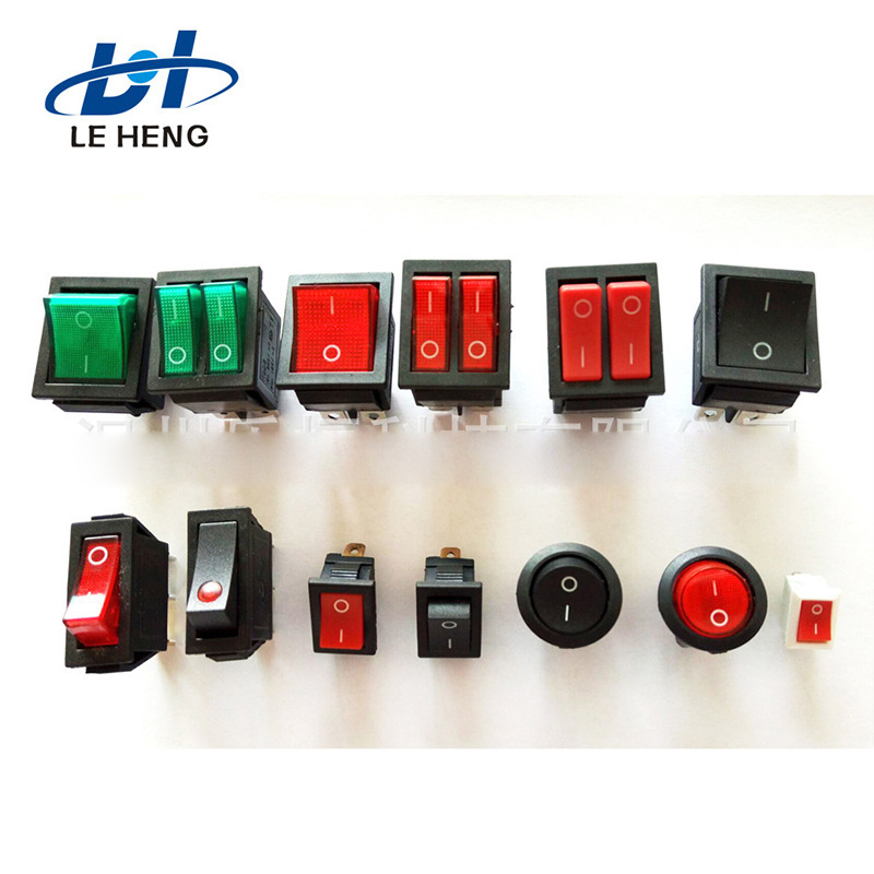 供应船型开关 船型带灯开关 船型开关三档 防水船型小开关大全