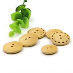 男女圓形木頭鈕扣襯衫外套紐扣兒童衣服寶寶毛衣手工DIY裝飾扣子