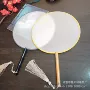 绘画新娘空白真丝宫扇