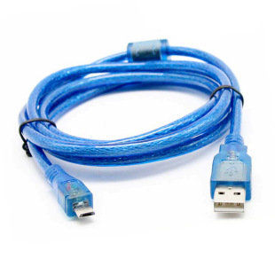 usb Cable Full Copper Transparent Blue micro usb Cable Android V8usb am to microusb Data Cable