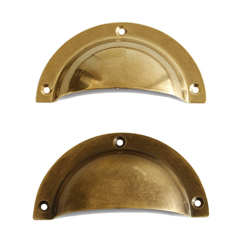 New Chinese style retro drawer handle Chinese medicine cabinet furniture wardrobe door handle hardware wholesale brass shell handle
