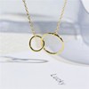 庚辉首饰 Necklace, golden chain for key bag , silver 925 sample, European style
