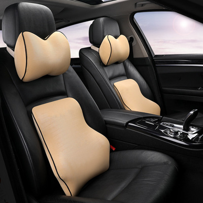 wholesale PYP Bright silk Memory Foam automobile Headrest Waist Four seasons new pattern Slow rebound Jewelry Supplies