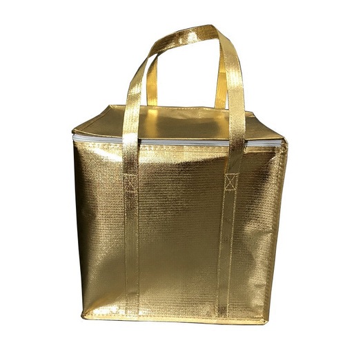 Cake insulation bag wholesale gold zipper double layer heightening 6 inches 8 inches 10 inches aluminum foil refrigerated food takeaway bag